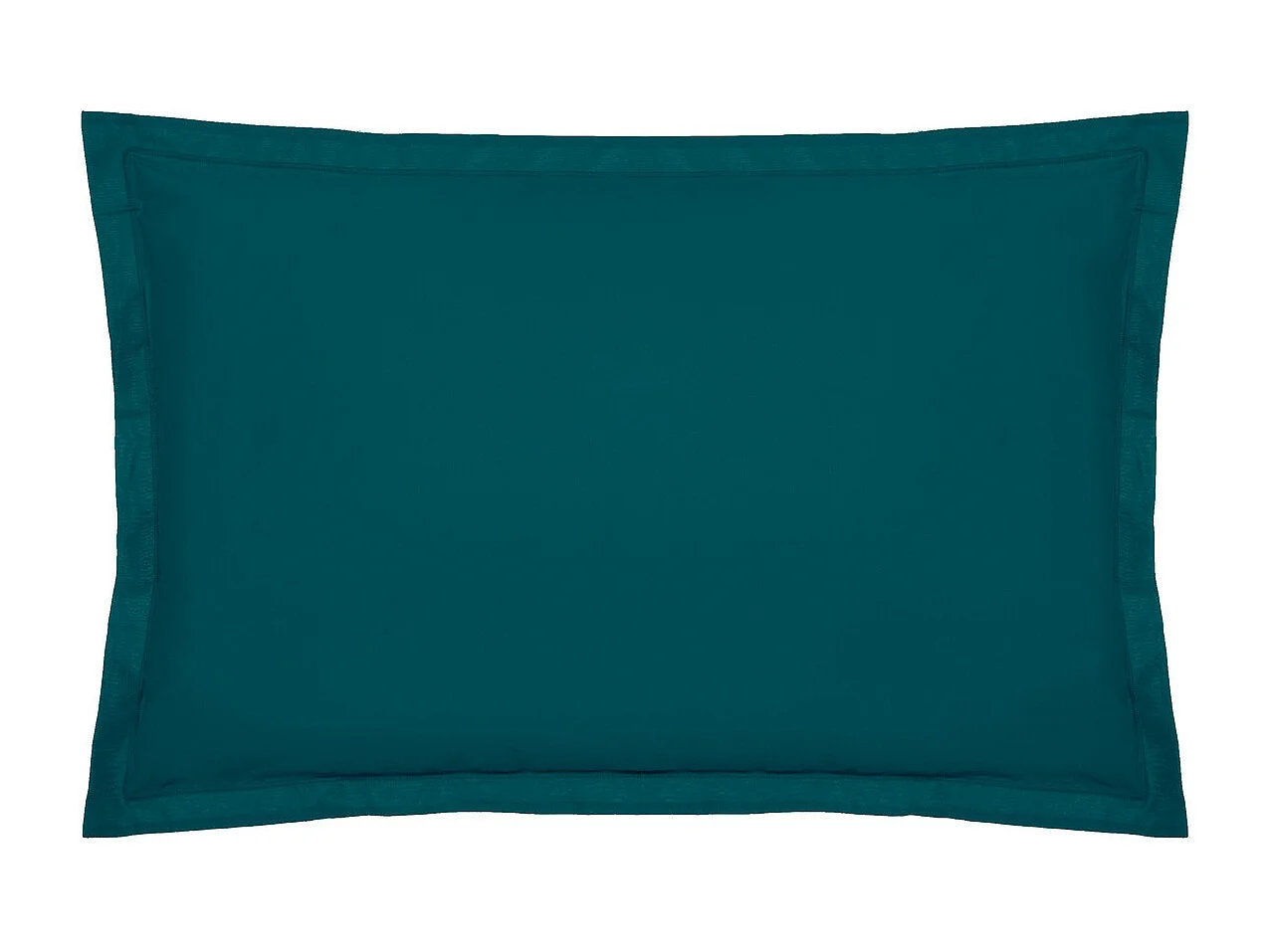 Taie d'oreiller en percale de Coton Bleu Egéen 50 x 70 cm