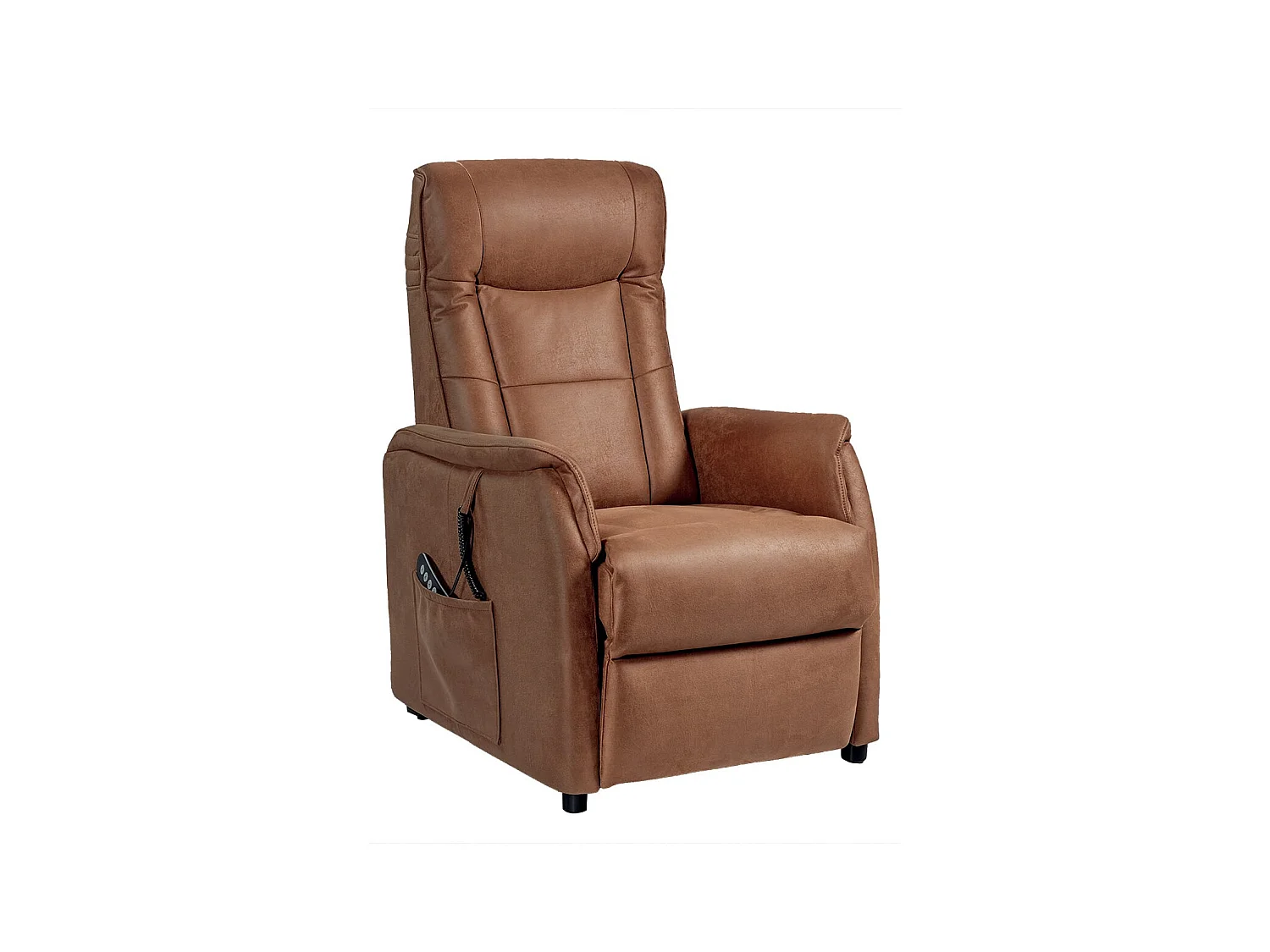 KYLE - Fauteuil Relax Electrique Simili Camel