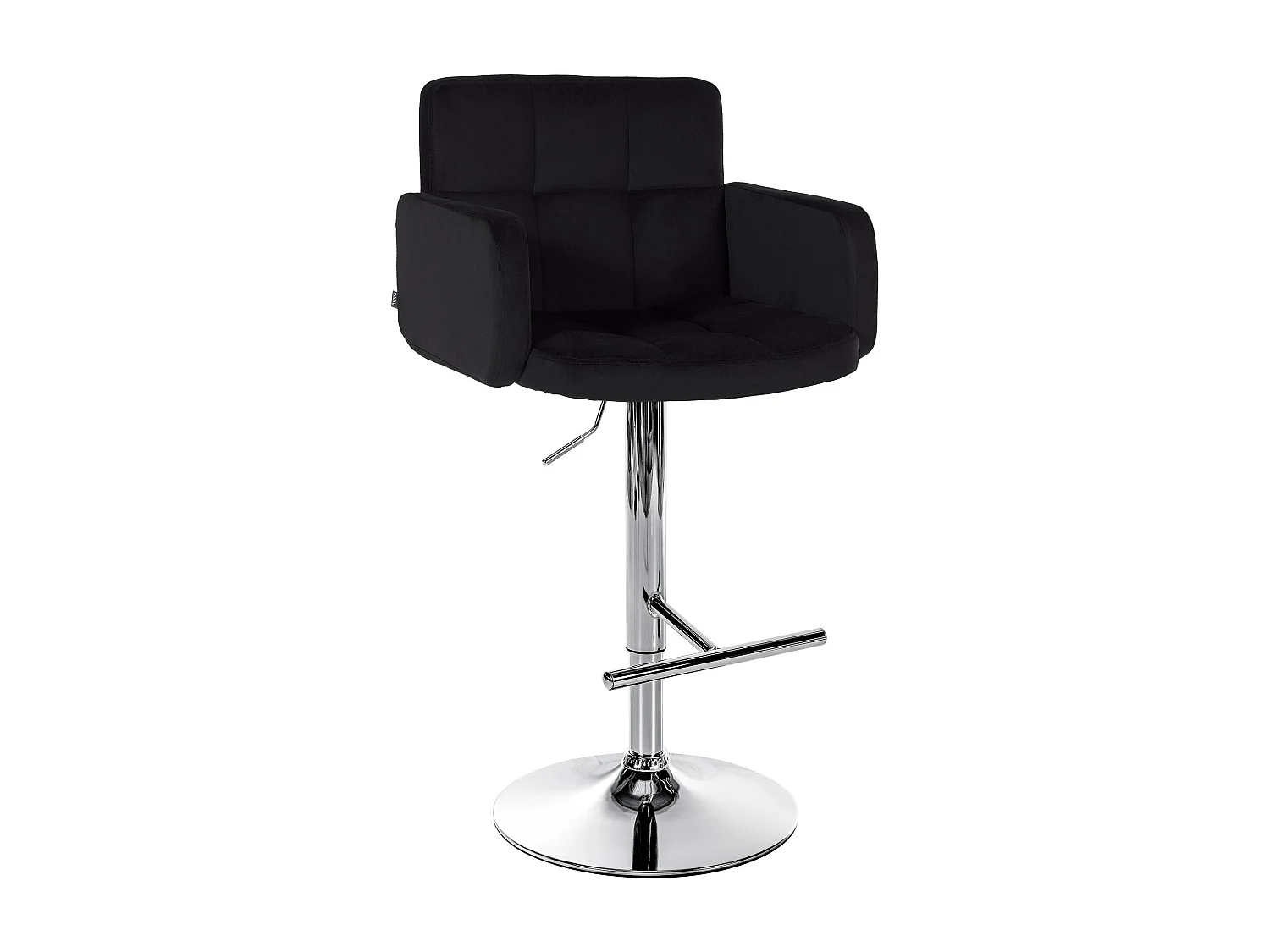 Tabouret de bar - Velours & Métal - Noir - Los Angeles