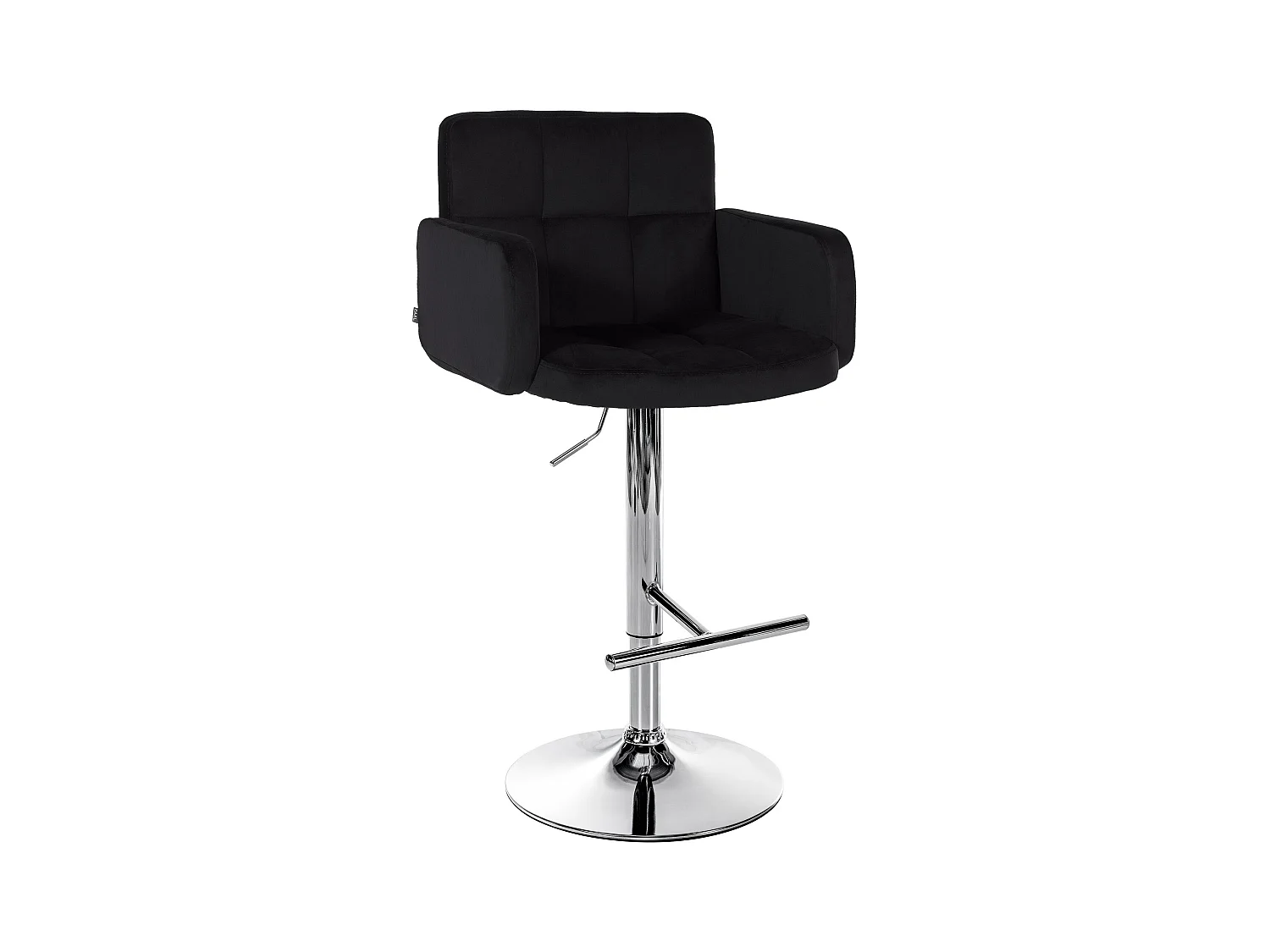Tabouret de bar - Velours & Métal - Noir - Los Angeles