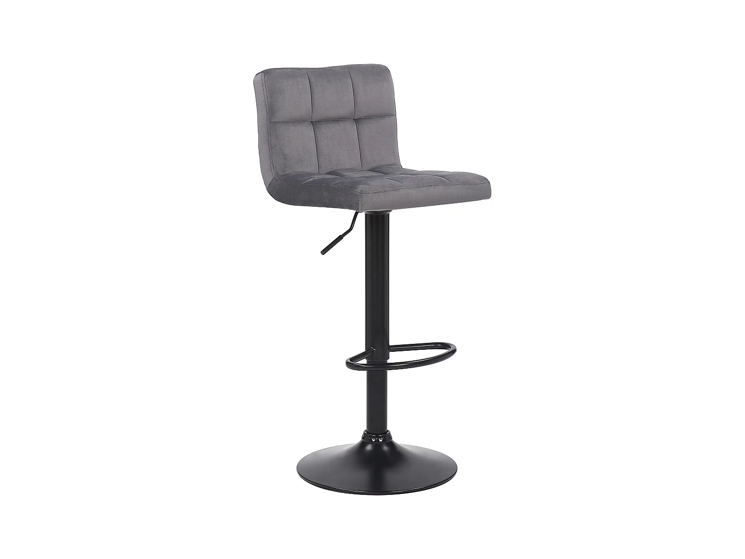 Tabouret de bar - Velours & Nature - Gris - Feni