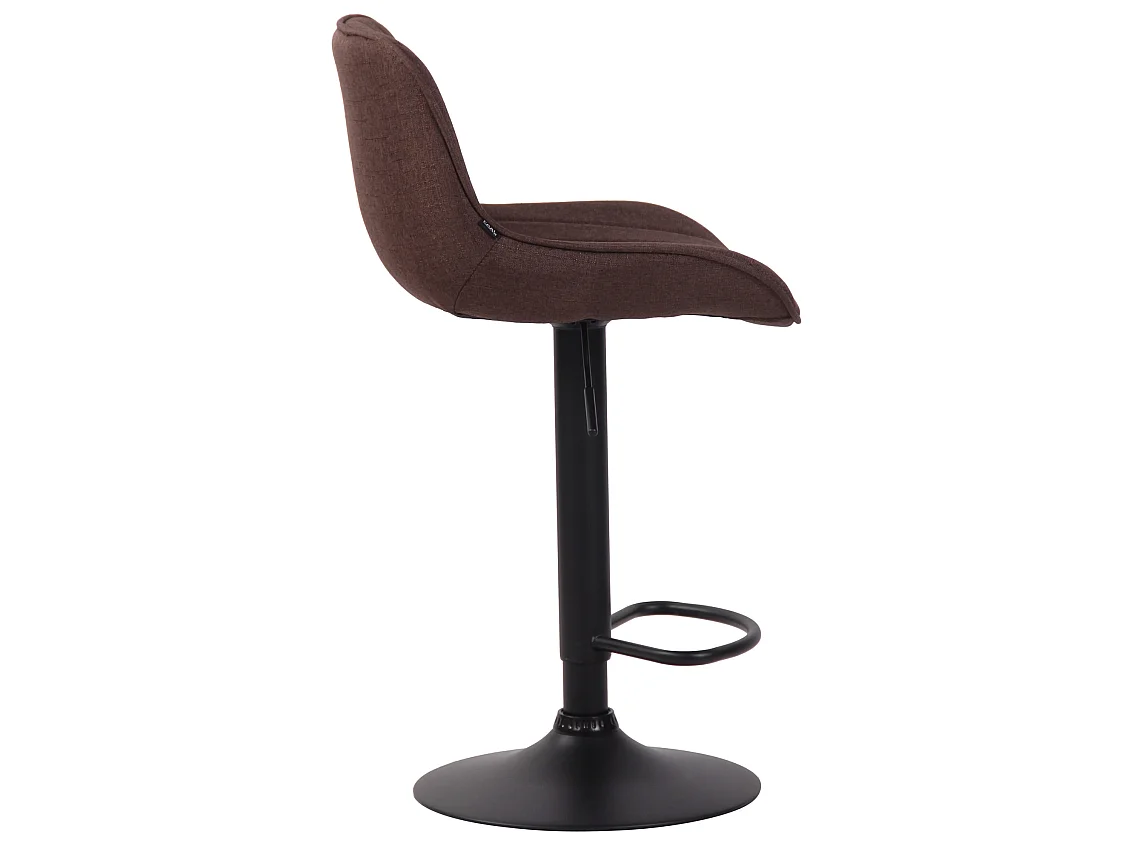 Tabourets de bar - Tissu & Métal - Marron - Lentini