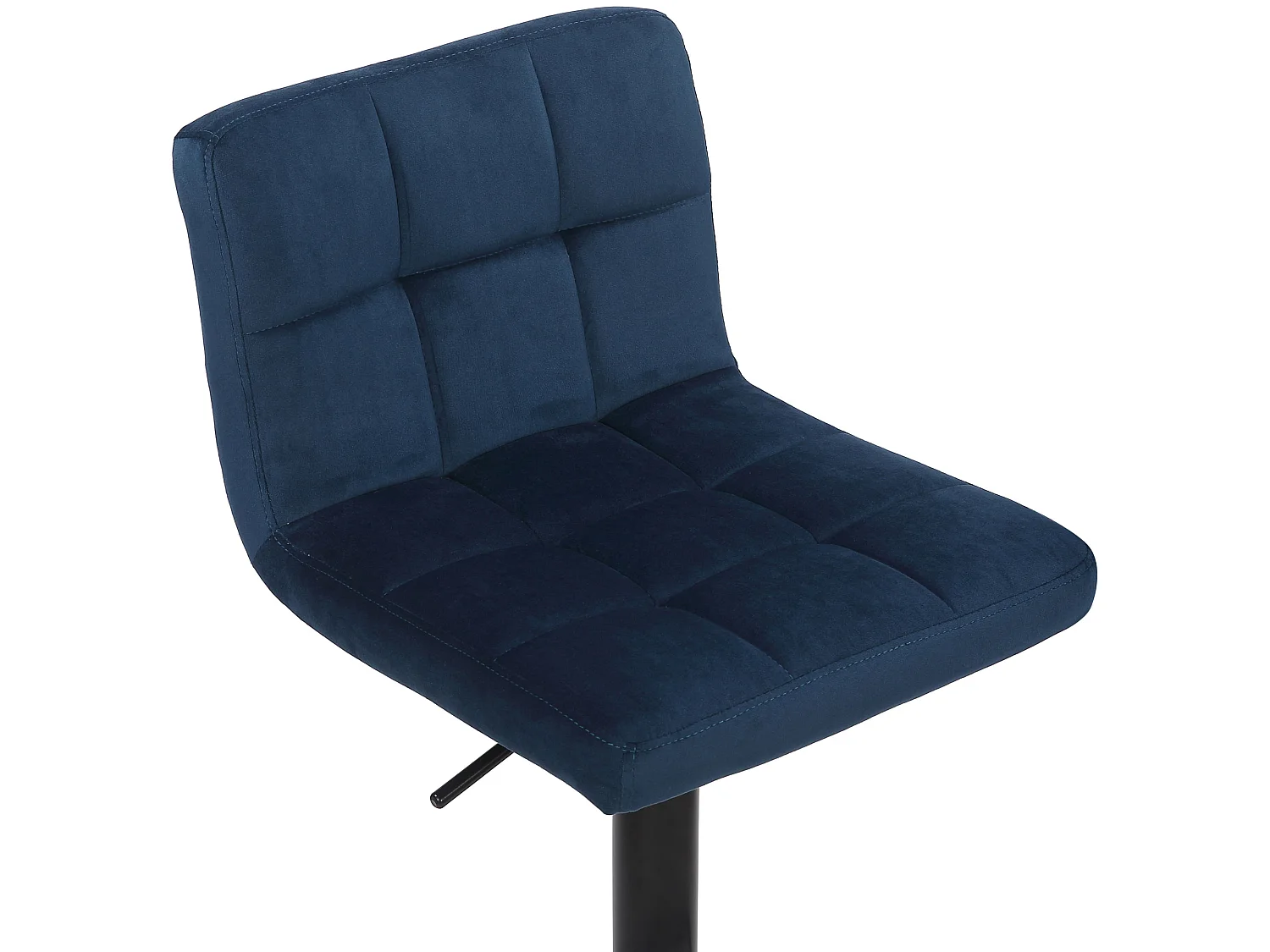 Lot de 2  Tabouret de bar - Velours & Blanc - Bleu - Feni