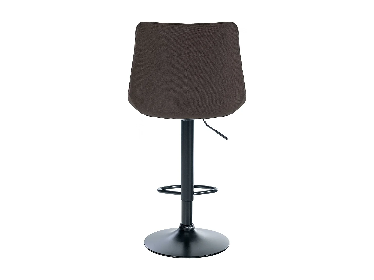 Tabouret de bar - Tissu & Noir - Taupe - Toni
