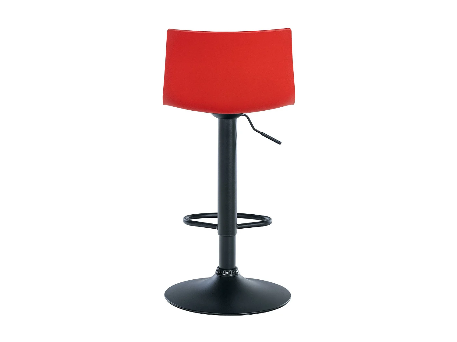 Lot de 2  Tabouret de bar - Plastique & Métal - Rouge - Branford
