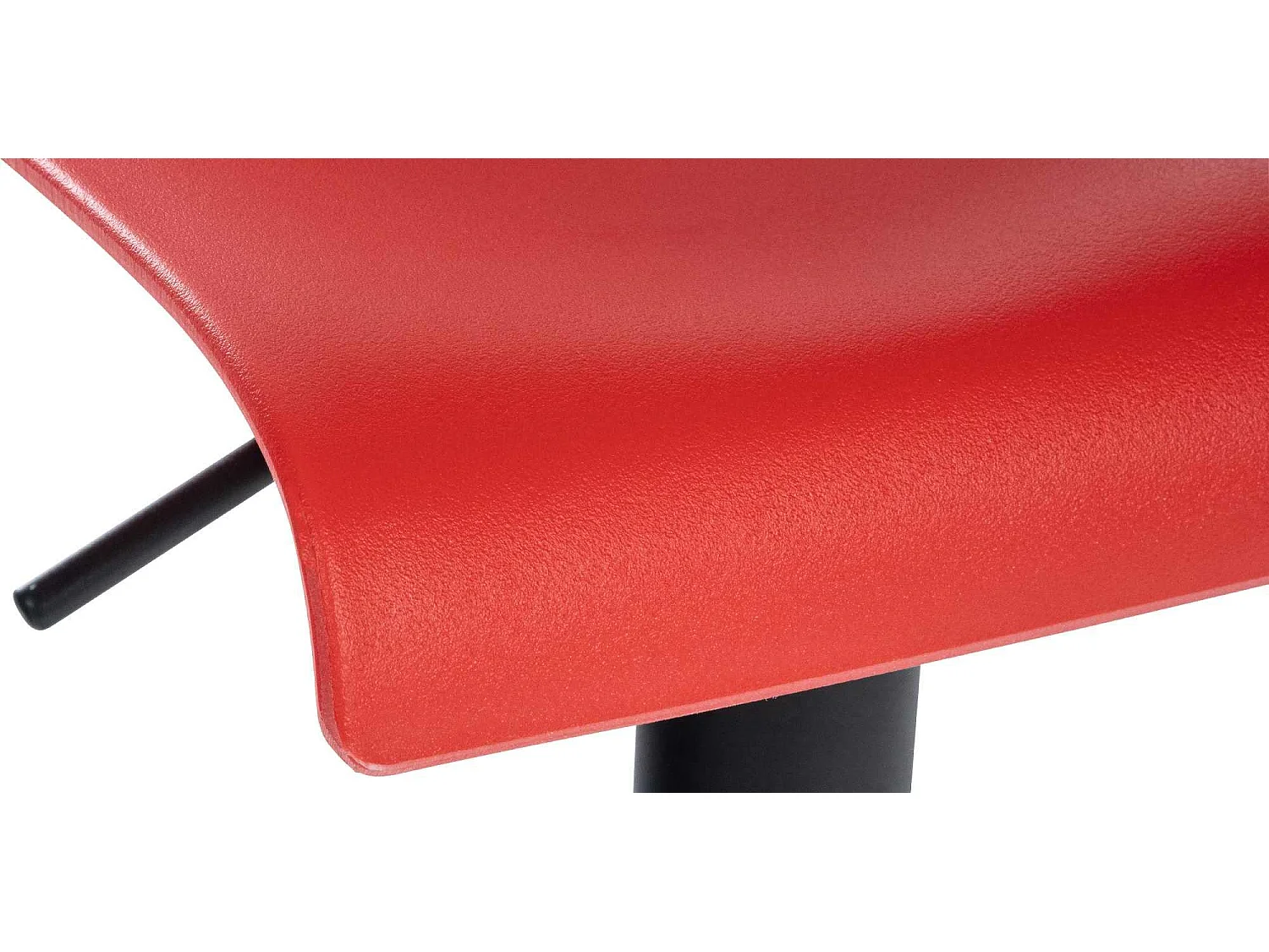 Lot de 2  Tabouret de bar - Plastique & Métal - Rouge - Branford