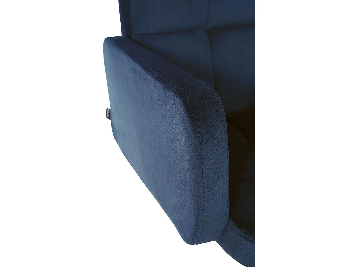 Tabouret de bar - Velours & Métal - Bleu - Los Angeles