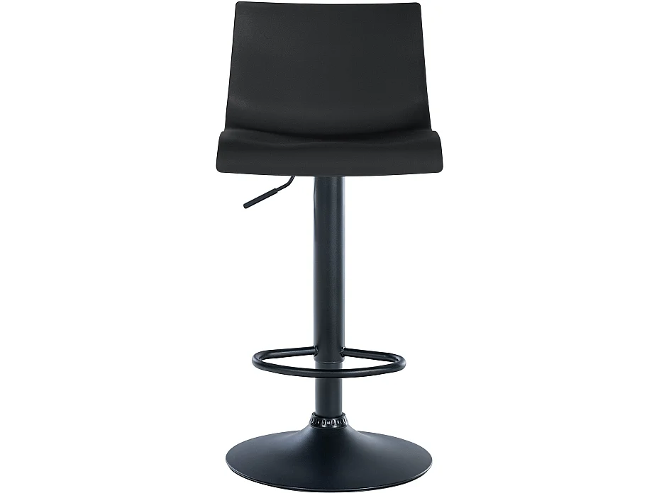 Tabourets de bar - Plastique & Métal noir mat - Noir - Branford