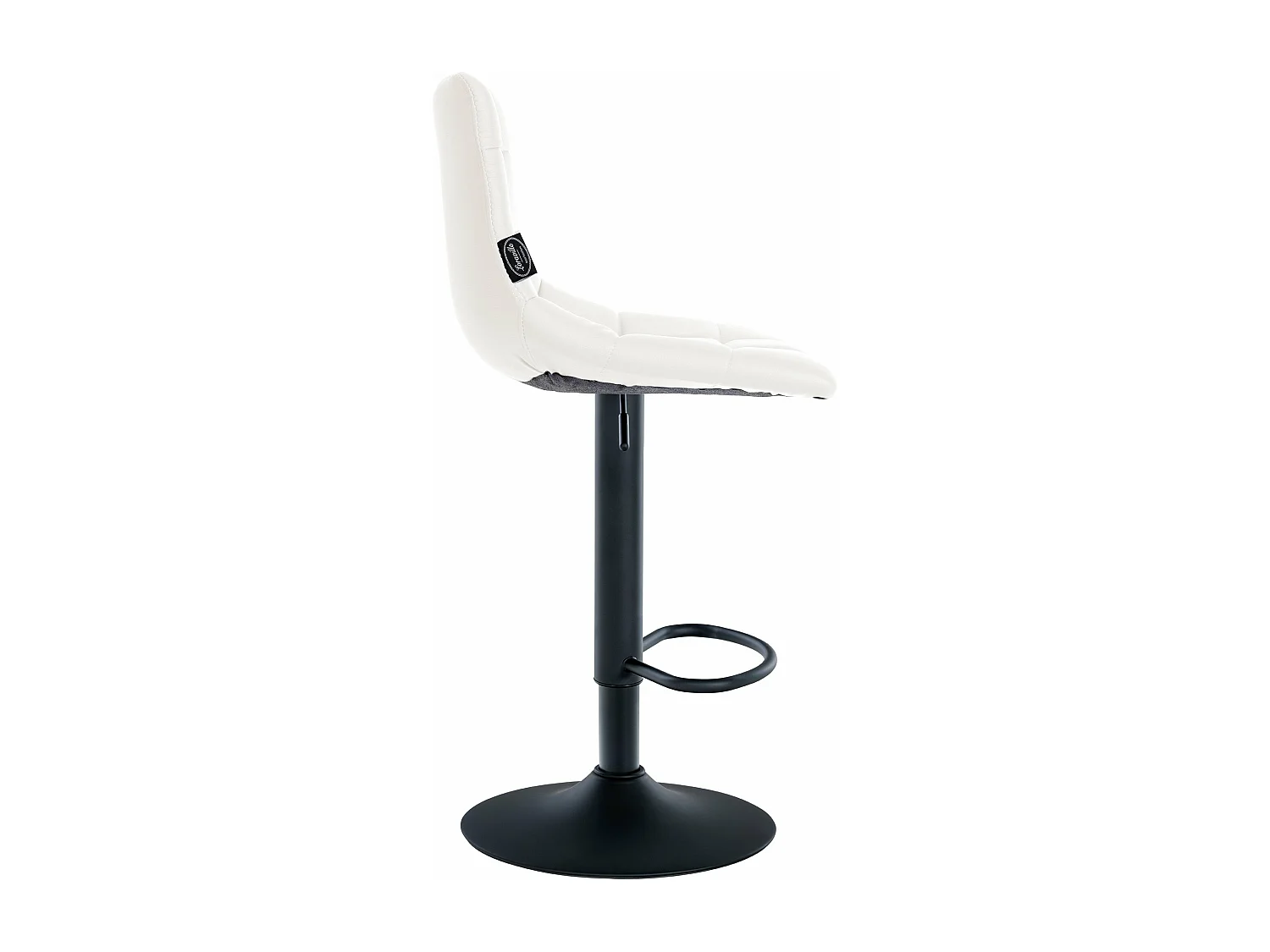 Barhocker - Kunstleder & Metall - weiß - Jerry