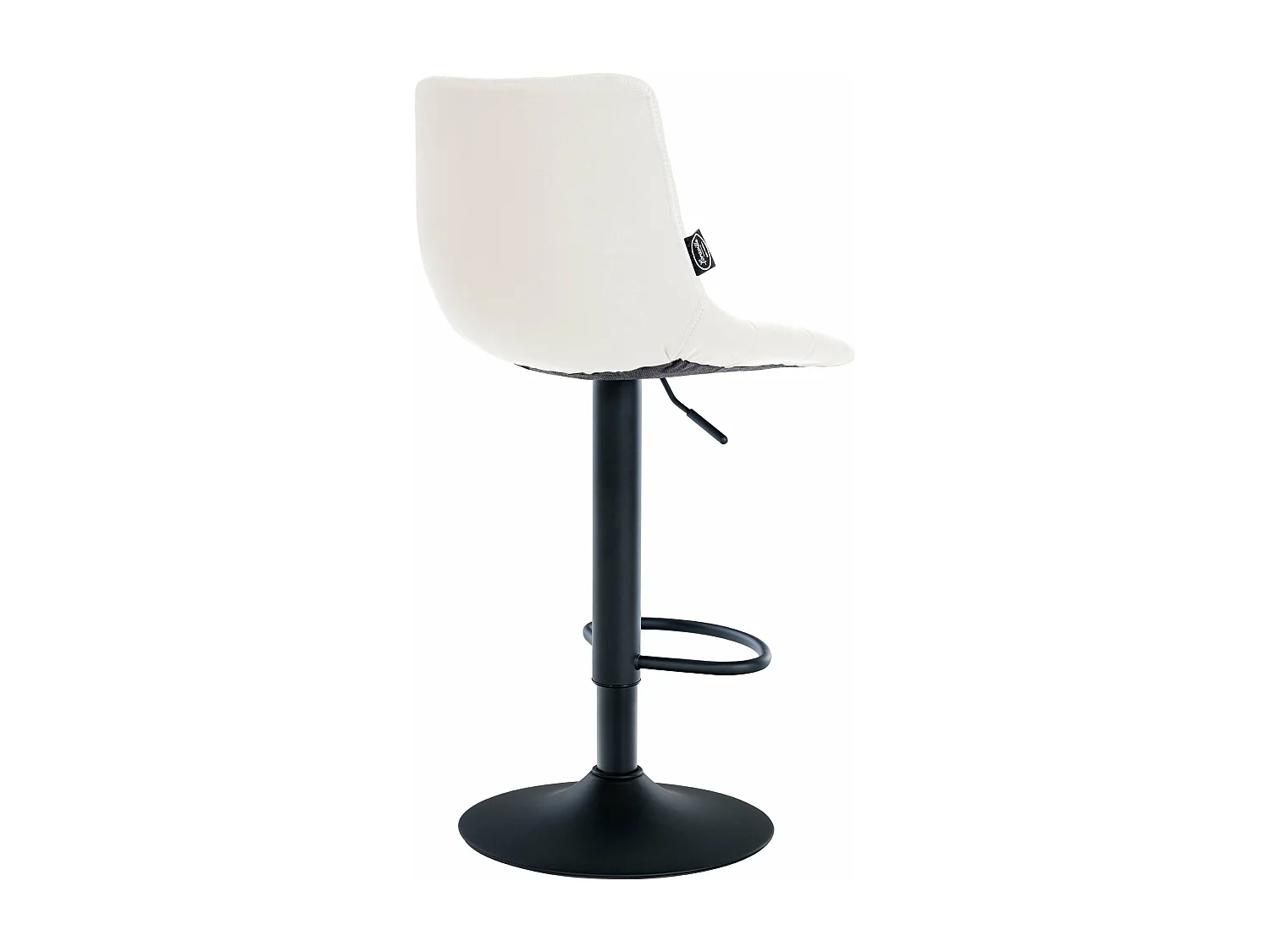 Barhocker - Kunstleder & Metall - weiß - Jerry