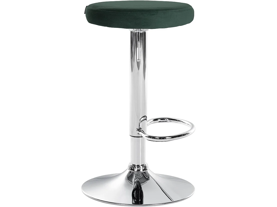 Lot de 2 Tabourets de bar - Velours & Métal - Vert - Ponte