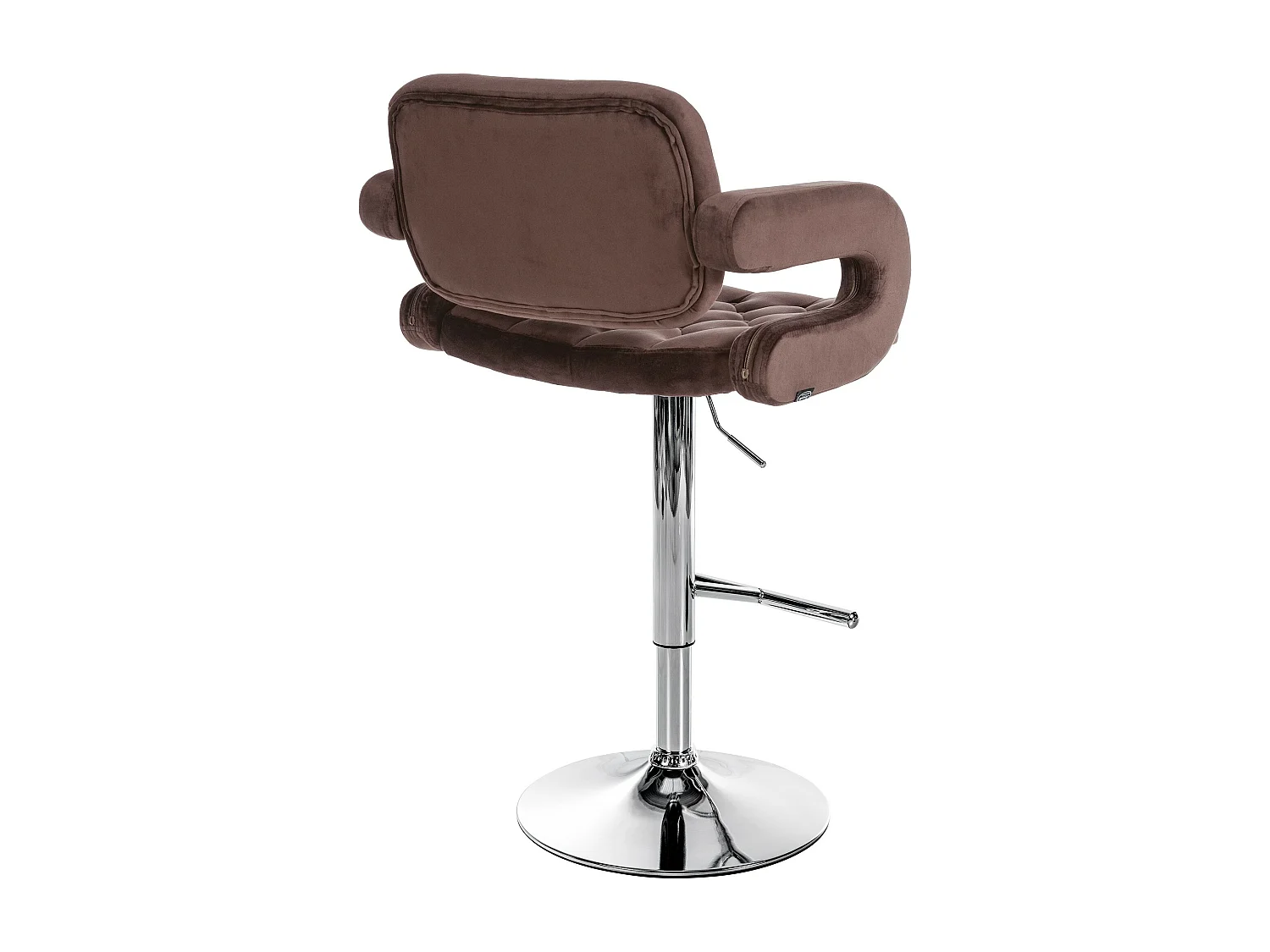 Tabouret de bar - Velours - Marron - Dublin