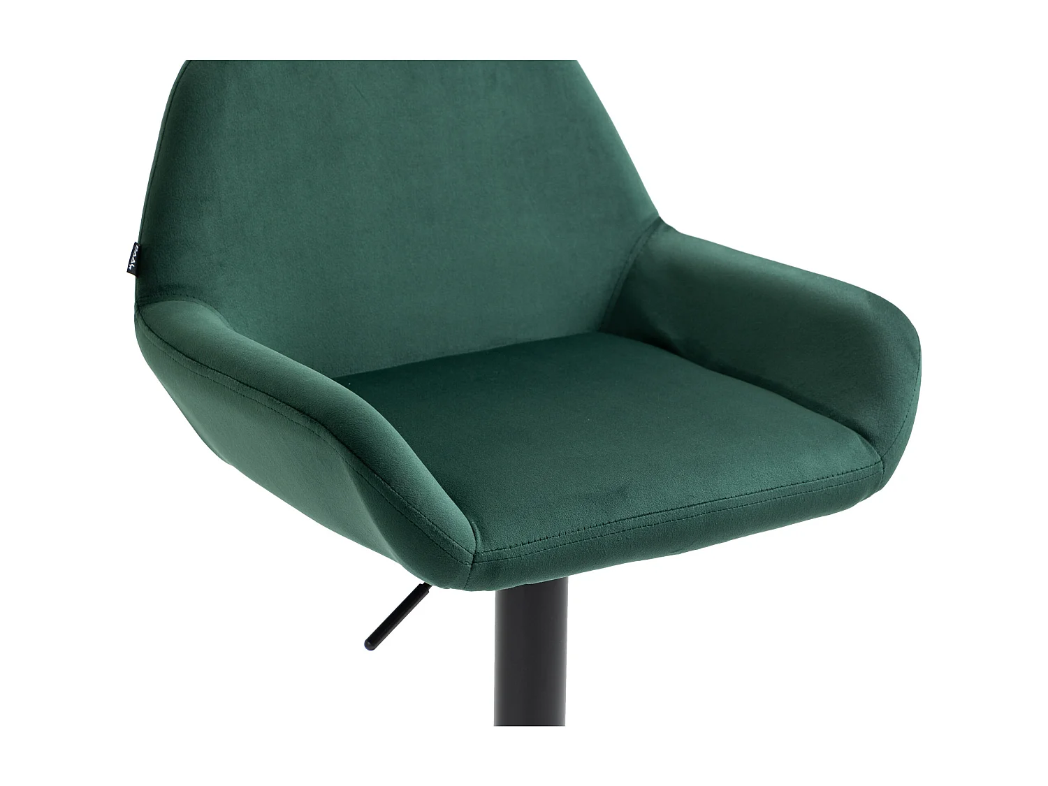 Lot de 2  Tabouret de bar - Velours - Vert foncé - Braga