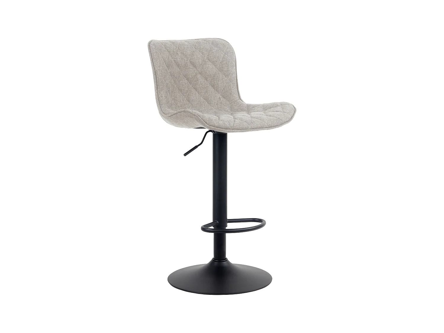 Tabouret de bar - Tissu - Taupe - Emma