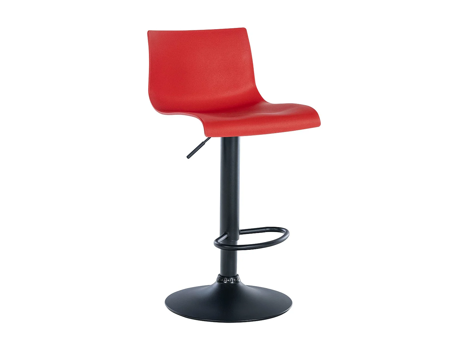 Tabouret de bar - Plastique - Rouge - Branford