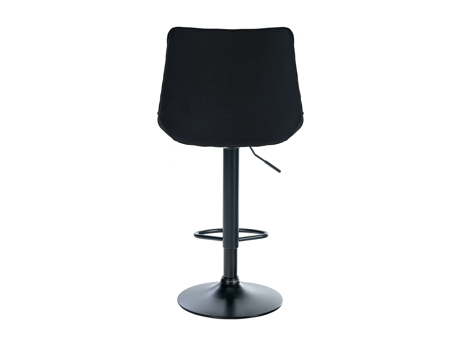 Tabouret de bar - Tissu & Noir - Noir - Toni