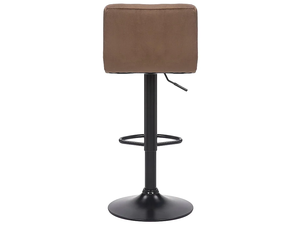 Tabouret de bar - Velours - Marron - Feni