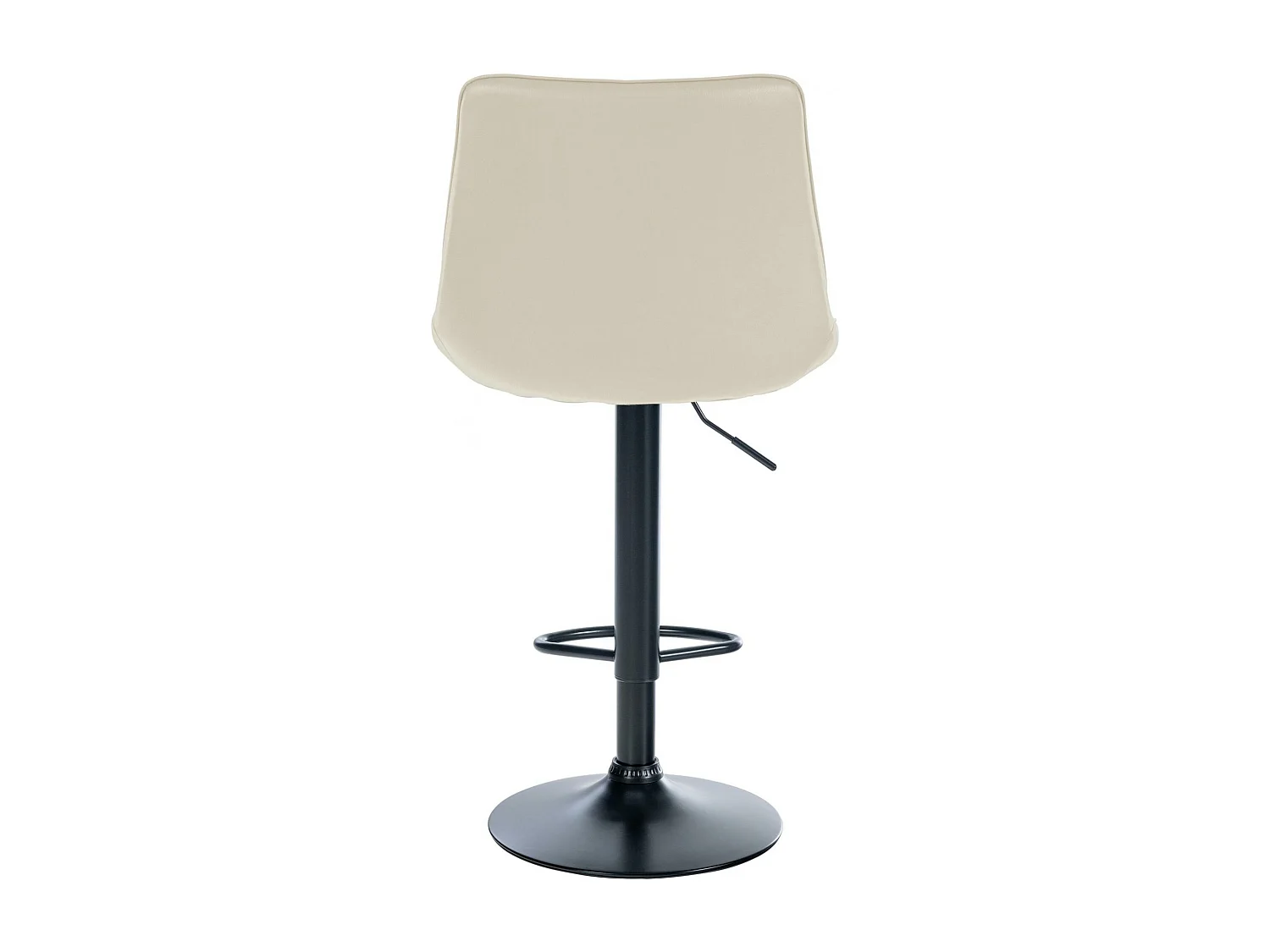 Barkruk - Kunstleer & zwart - creme - Toni