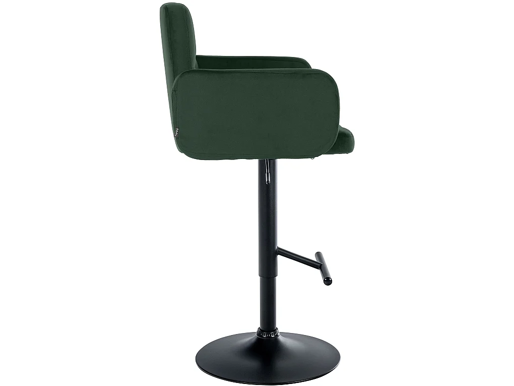 Tabouret de bar - Velours & Noir - Vert foncé - Los Angeles