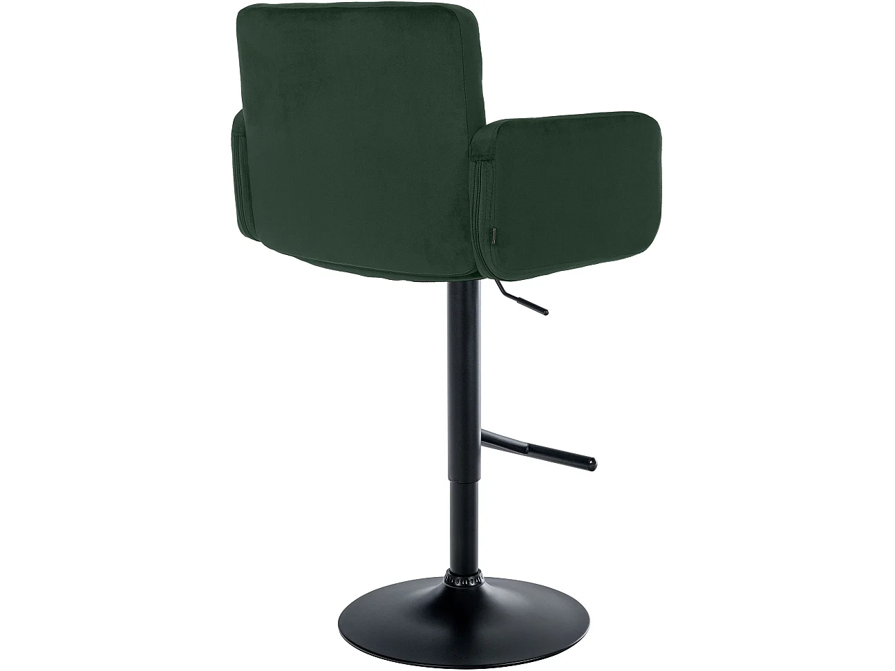Tabouret de bar - Velours & Noir - Vert foncé - Los Angeles