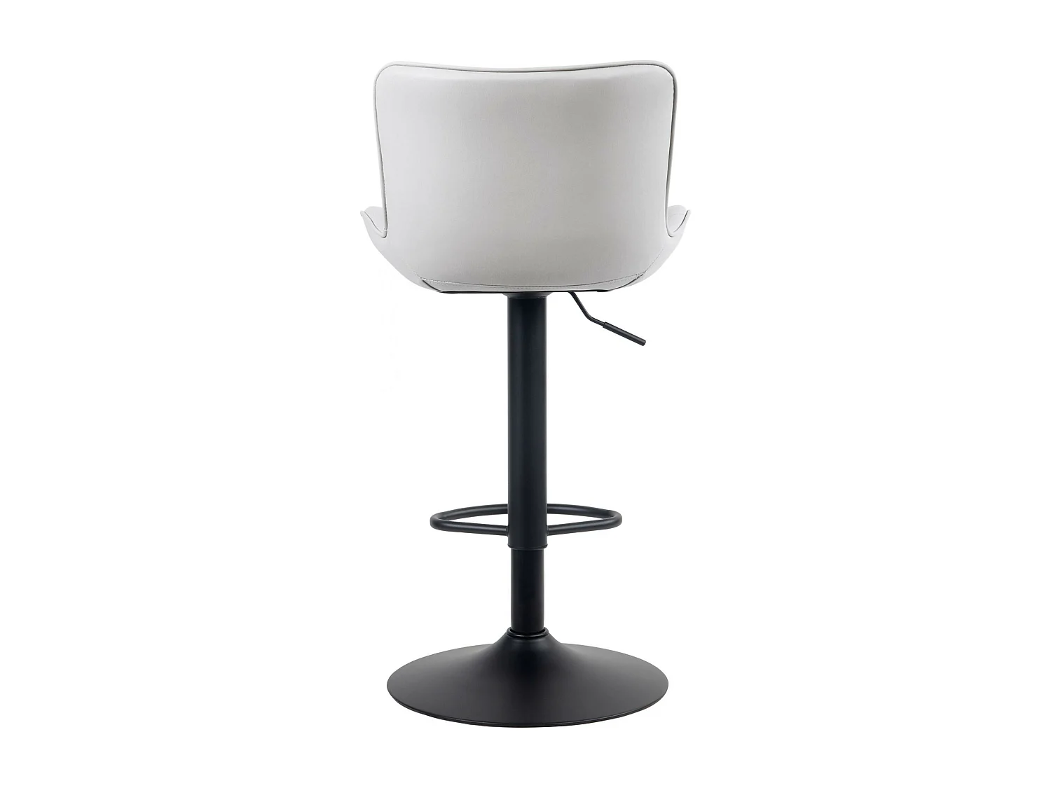 Tabouret de bar - Similicuir - Blanc - Linus