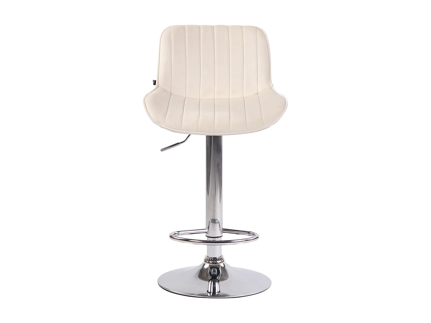 Tabourets de bar - Velours & Métal - Crème - Lentini