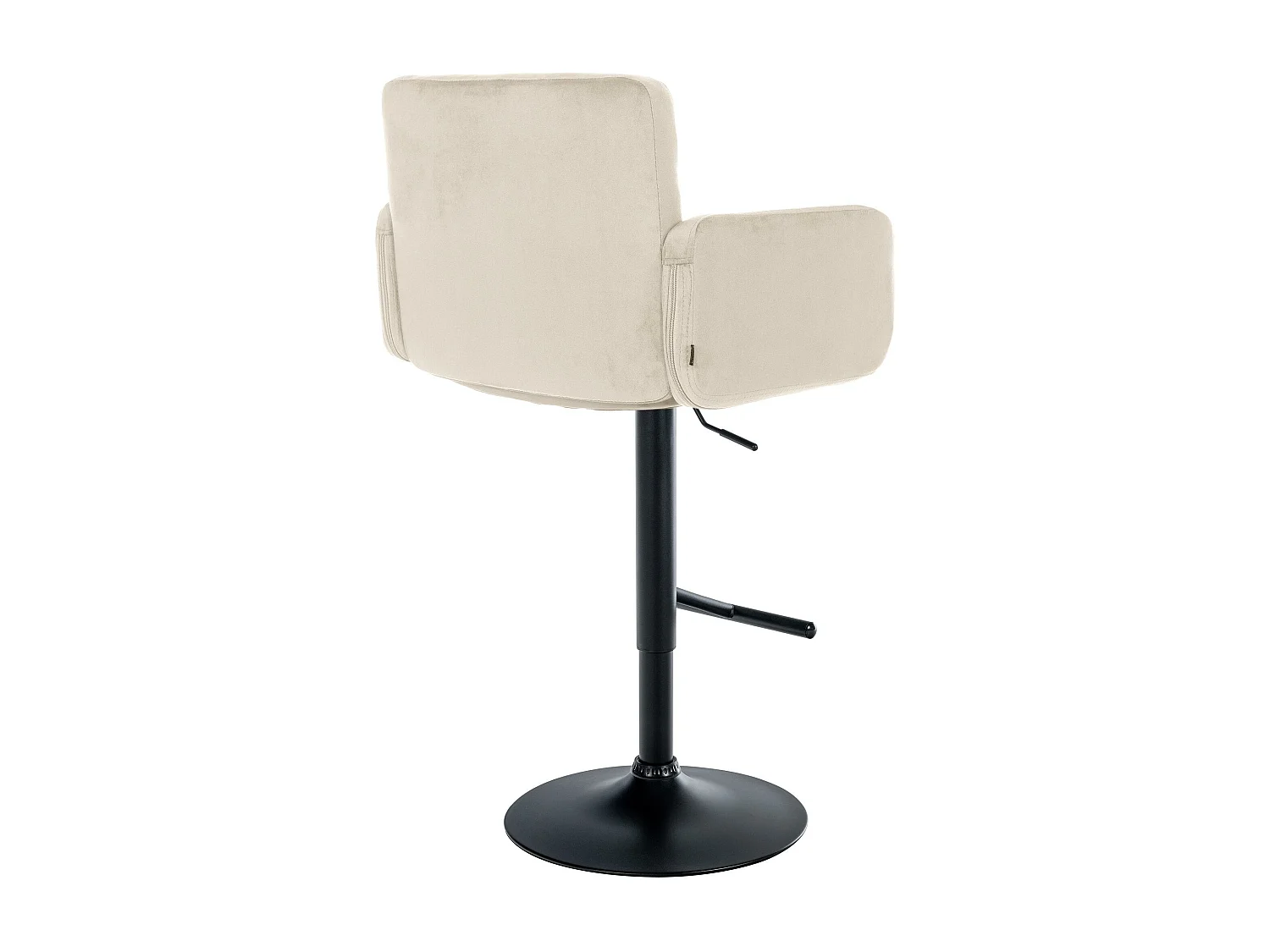 Tabouret de bar - Velours & Métal - Crème - Los Angeles