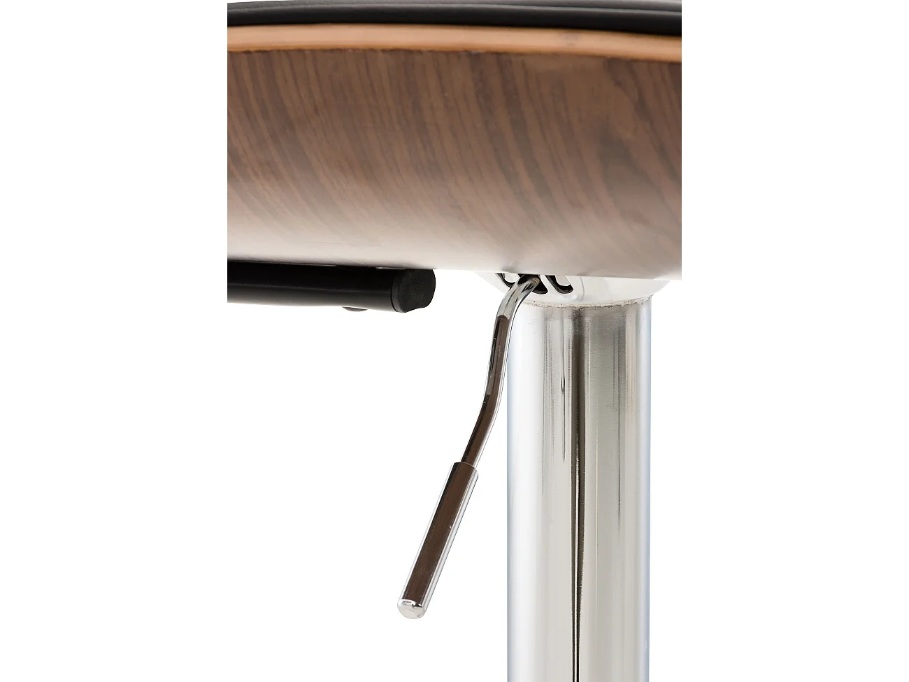 Tabouret de bar - Similicuir & Nature - Noyer / Noir - Sarnia