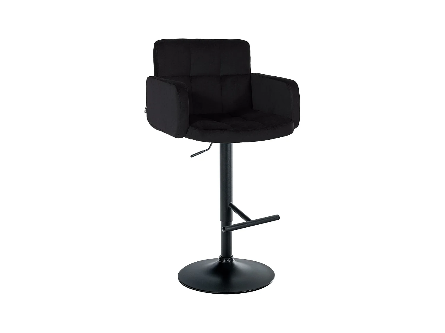 Tabouret de bar - Velours & Métal - Noir - Los Angeles