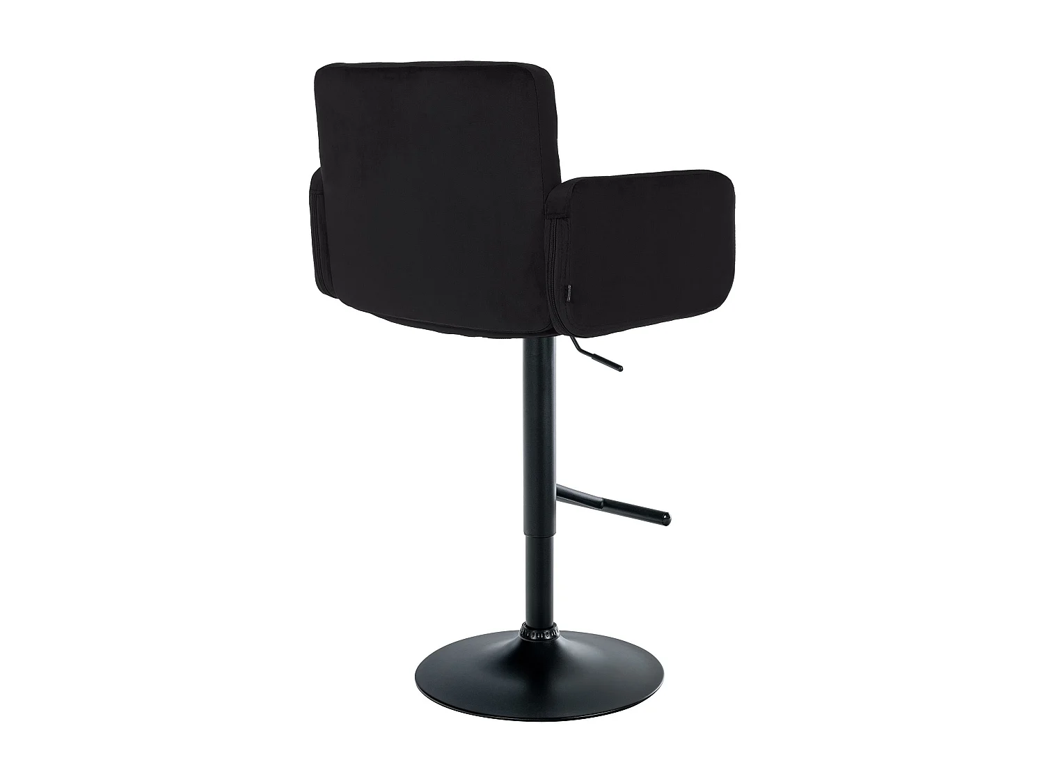 Tabouret de bar - Velours & Métal - Noir - Los Angeles