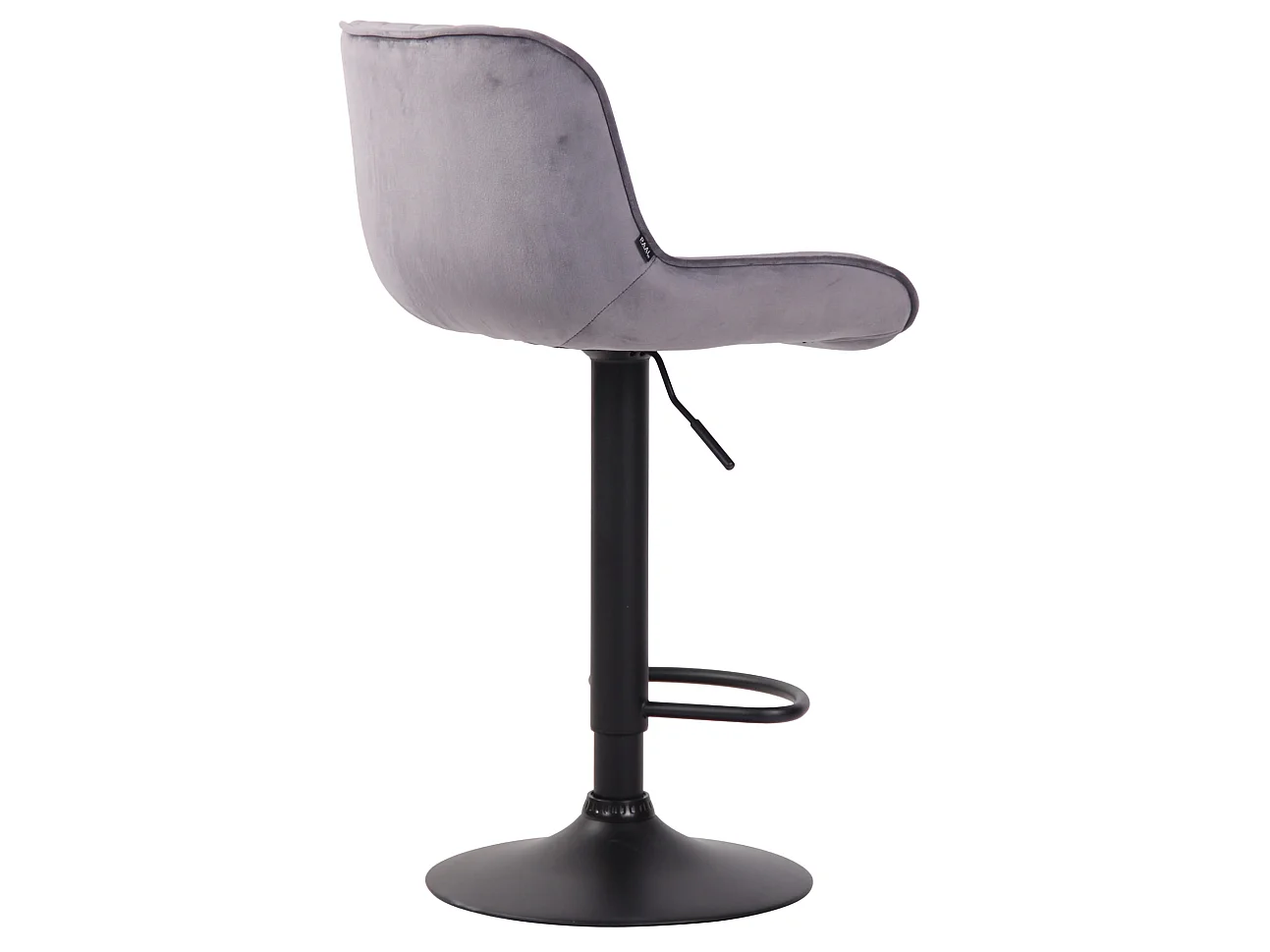 Tabourets de bar - Velours & Métal - Gris foncé - Lentini