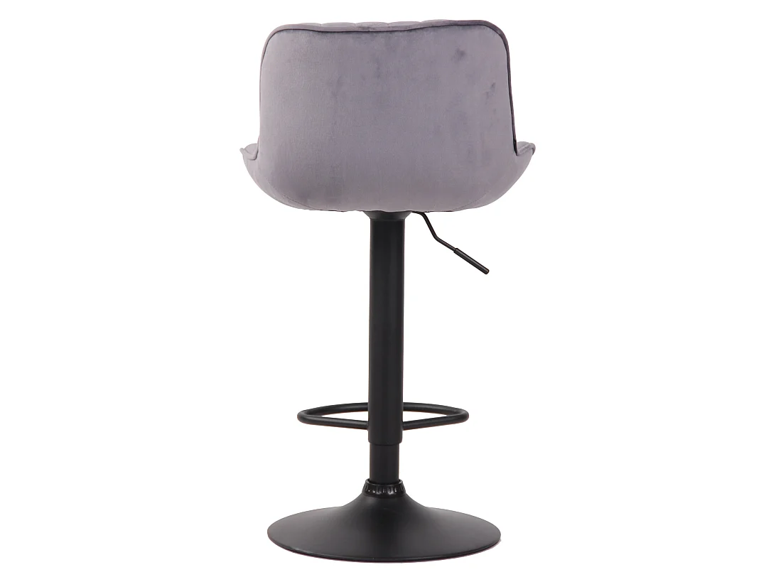 Tabourets de bar - Velours & Métal - Gris foncé - Lentini