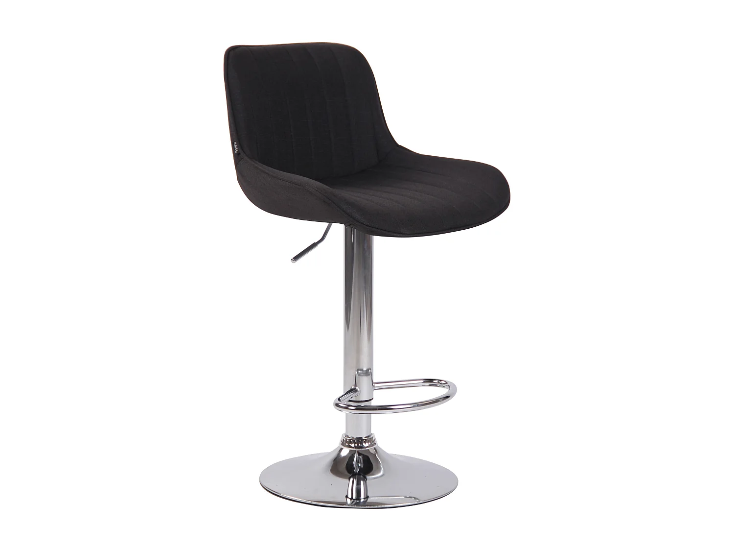 Barkruk - Stof & Metaal - zwart - Lentini