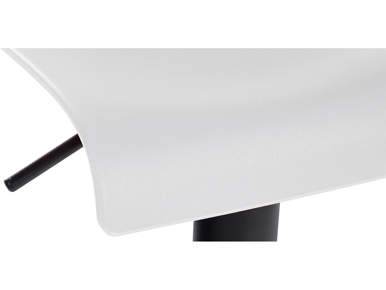 Tabourets de bar - Plastique & Métal noir mat - Blanc - Branford