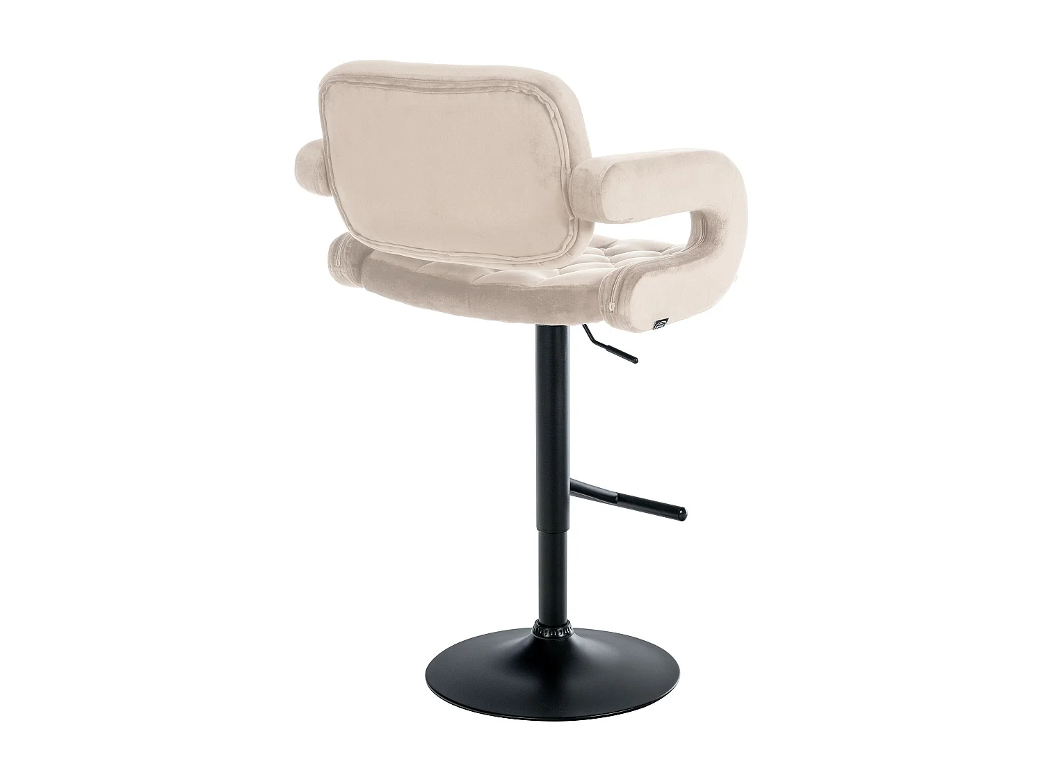 Tabouret de bar - Velours - Crème - Dublin