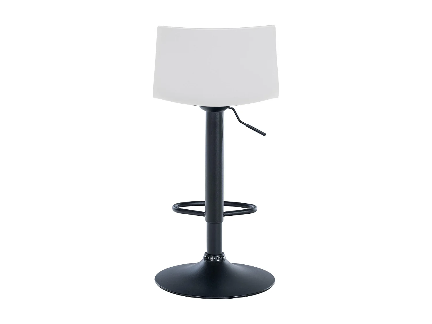 Lot de 2  Tabouret de bar - Plastique & Métal - Blanc - Branford