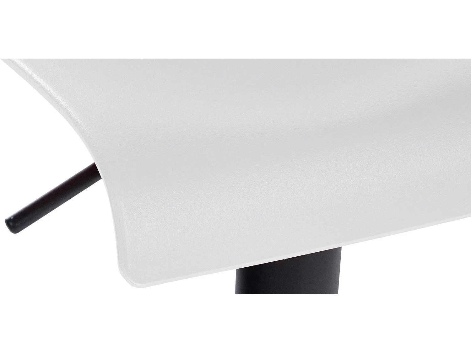 Lot de 2  Tabouret de bar - Plastique & Métal - Blanc - Branford