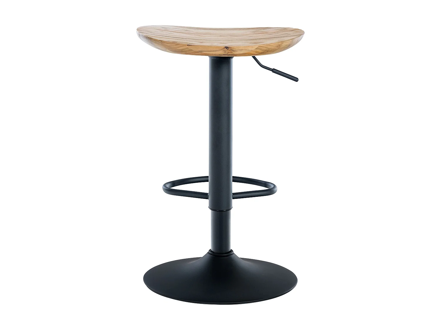 Lot de 2  Tabouret de bar - Bois - Nature - Skelde