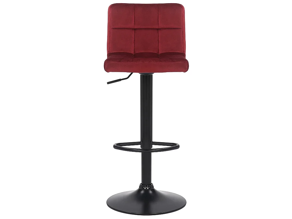 Barkruk - Fluweel - rood - Feni