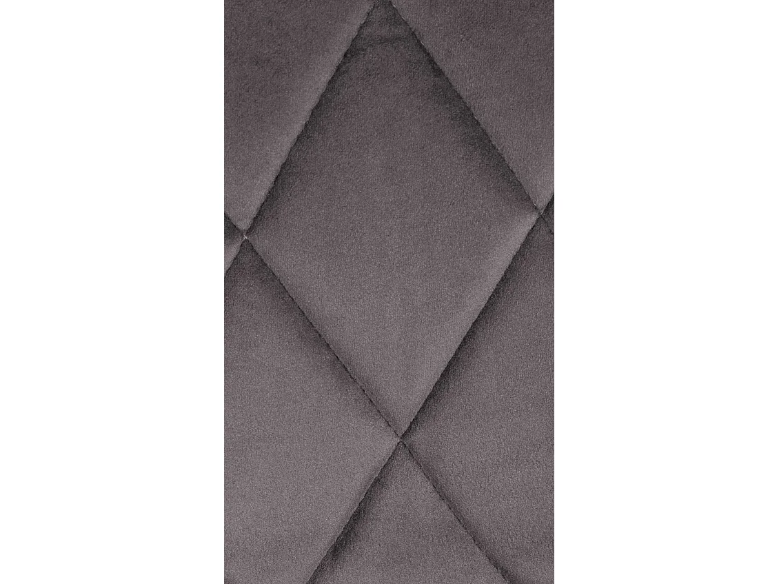 Tabouret de bar - Tissu & Noir - Gris - Lazio