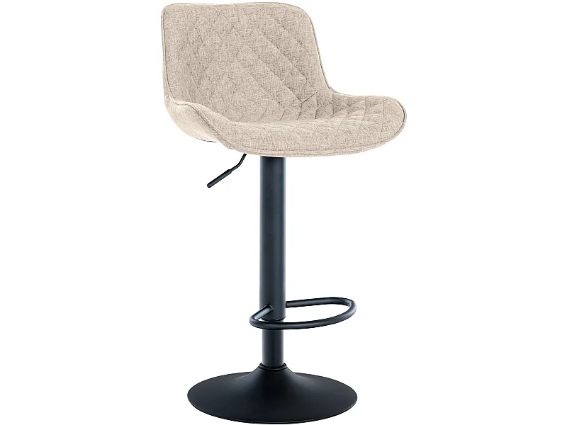 Barhocker - Stoff - taupe - Minosa