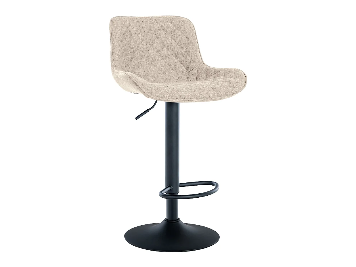 Tabouret de bar - Tissu - Taupe - Minosa