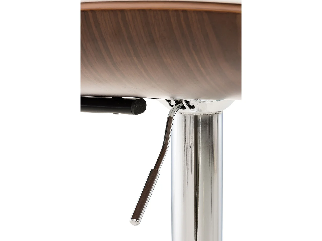 Tabouret de bar - Similicuir & Nature - Noyer / Blanc - Sarnia