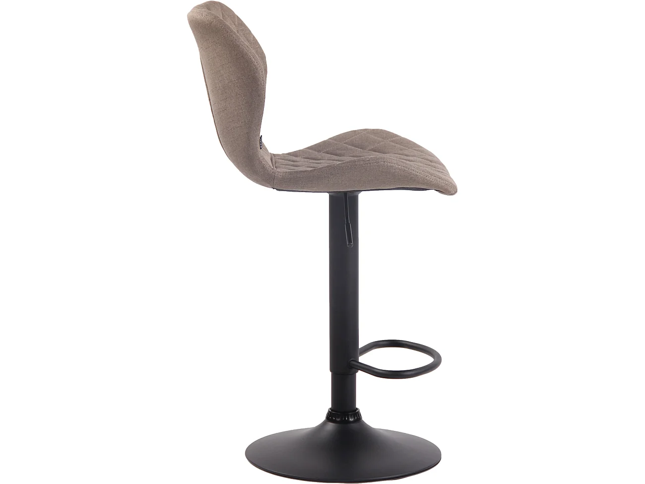 Barhocker - Stoff & Metall - taupe - Cork