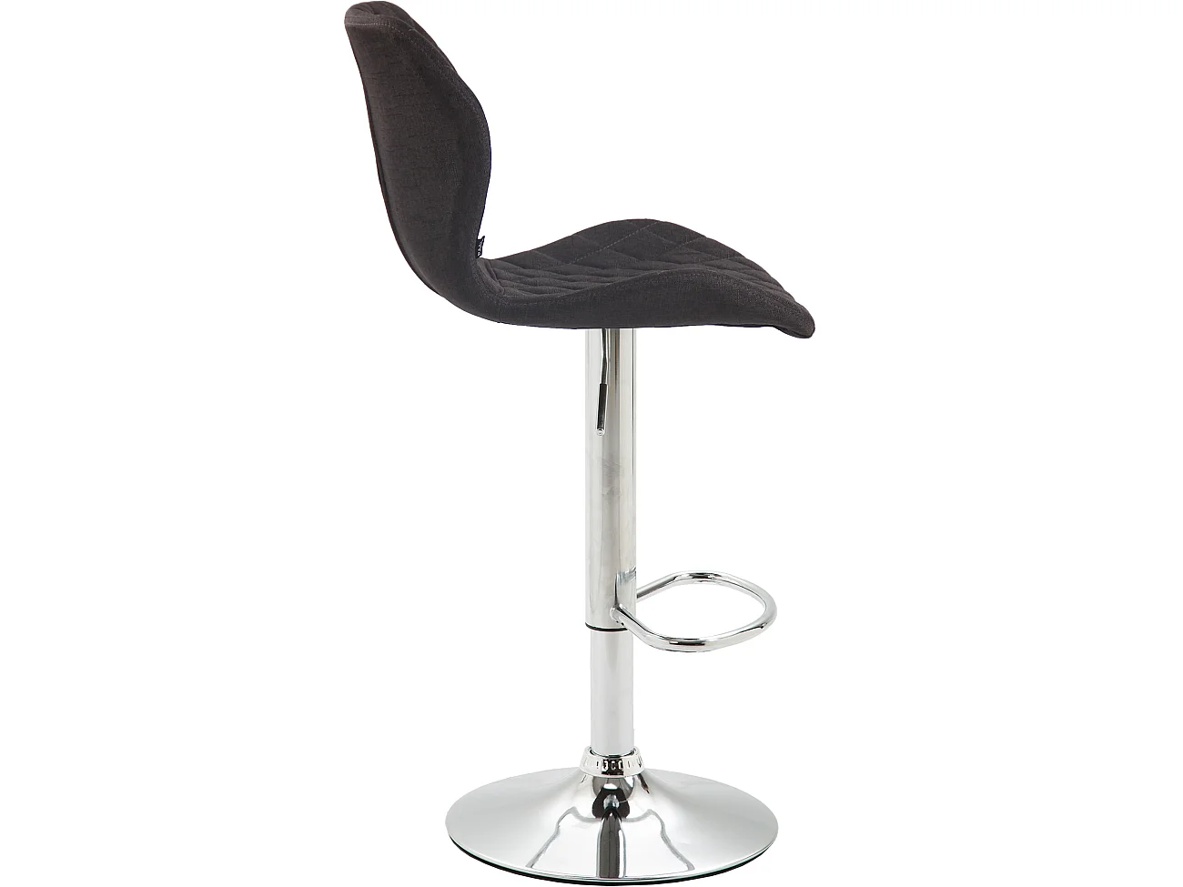 Tabourets de bar - Tissu & Métal - Gris foncé - Cork