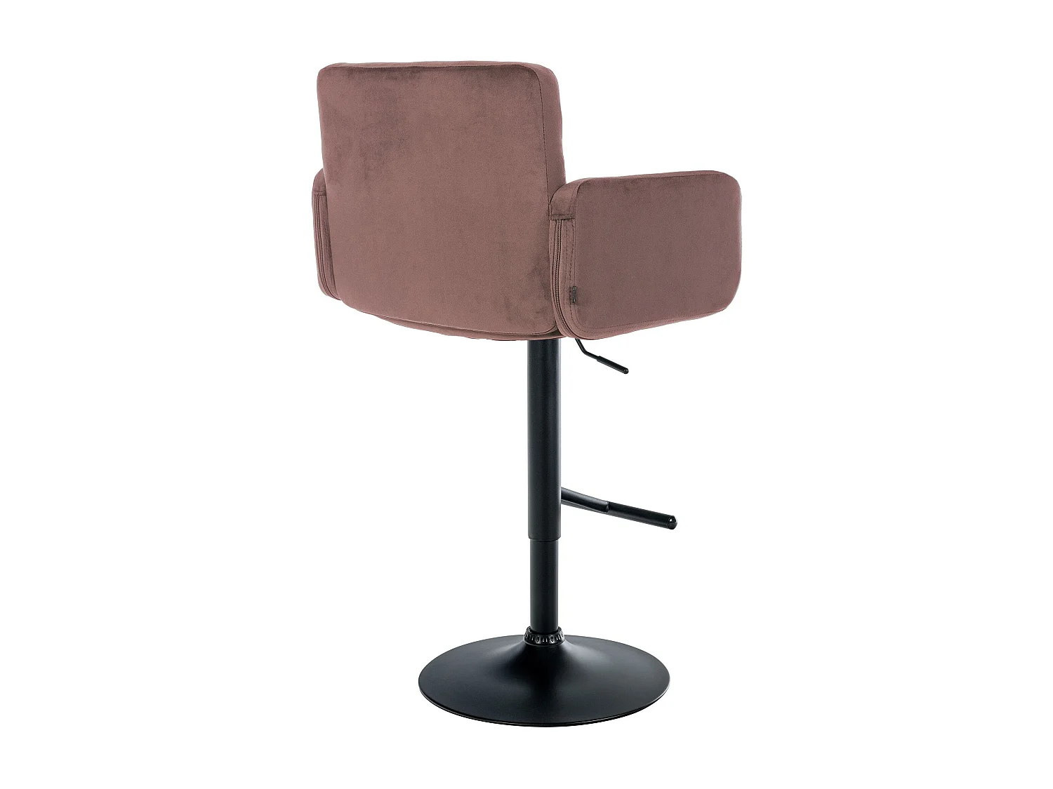 Tabouret de bar - Velours & Métal - Marron - Los Angeles