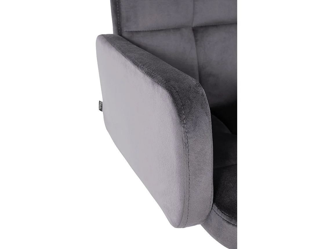 Tabouret de bar - Velours & Métal - Gris foncé - Los Angeles