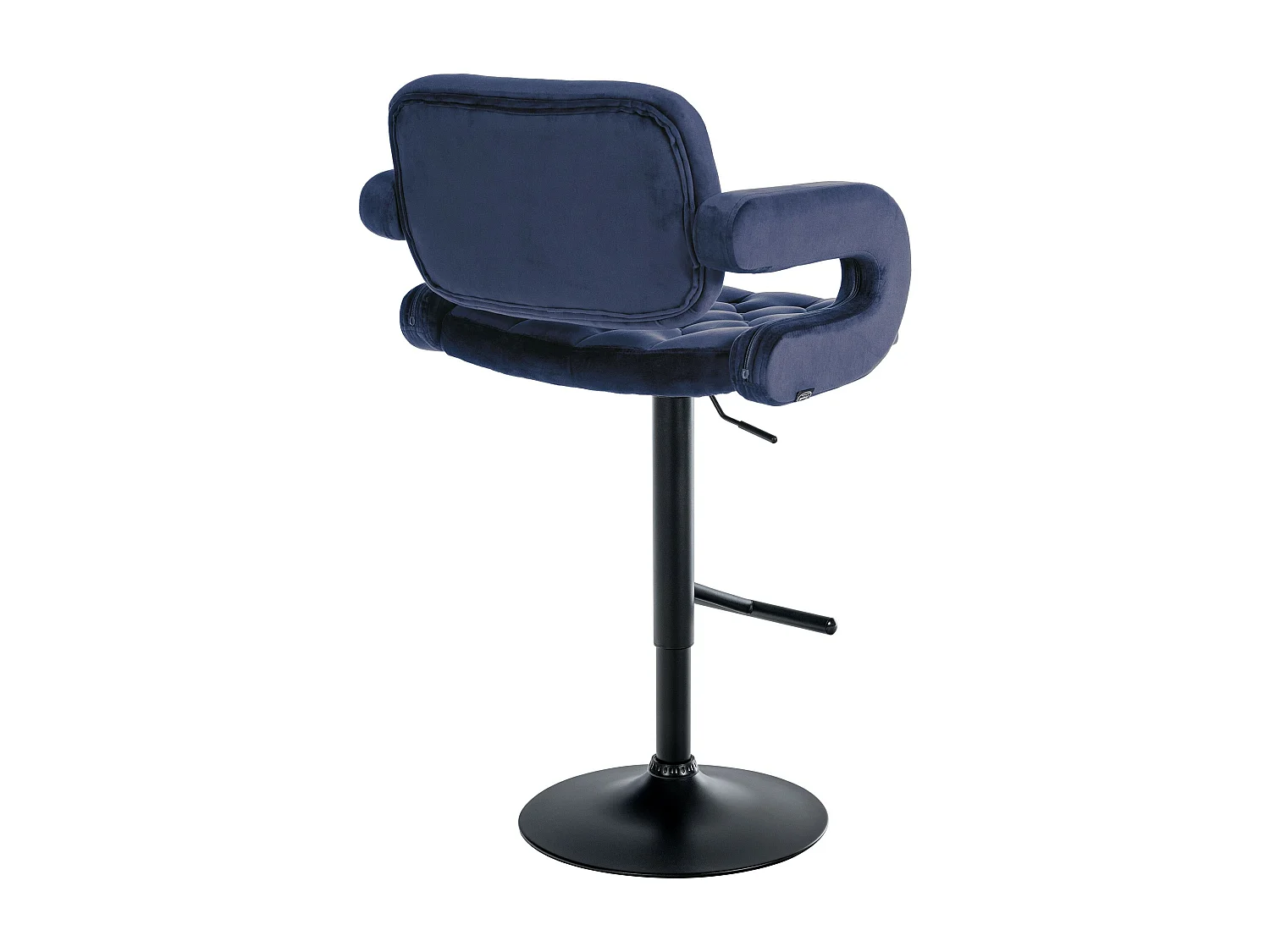 Tabouret de bar - Velours - Bleu - Dublin