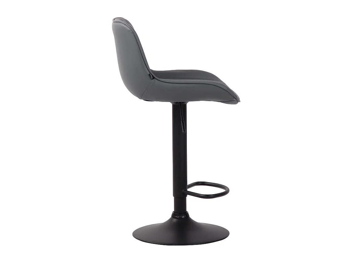 Tabourets de bar - Similicuir & Métal - Gris - Lentini