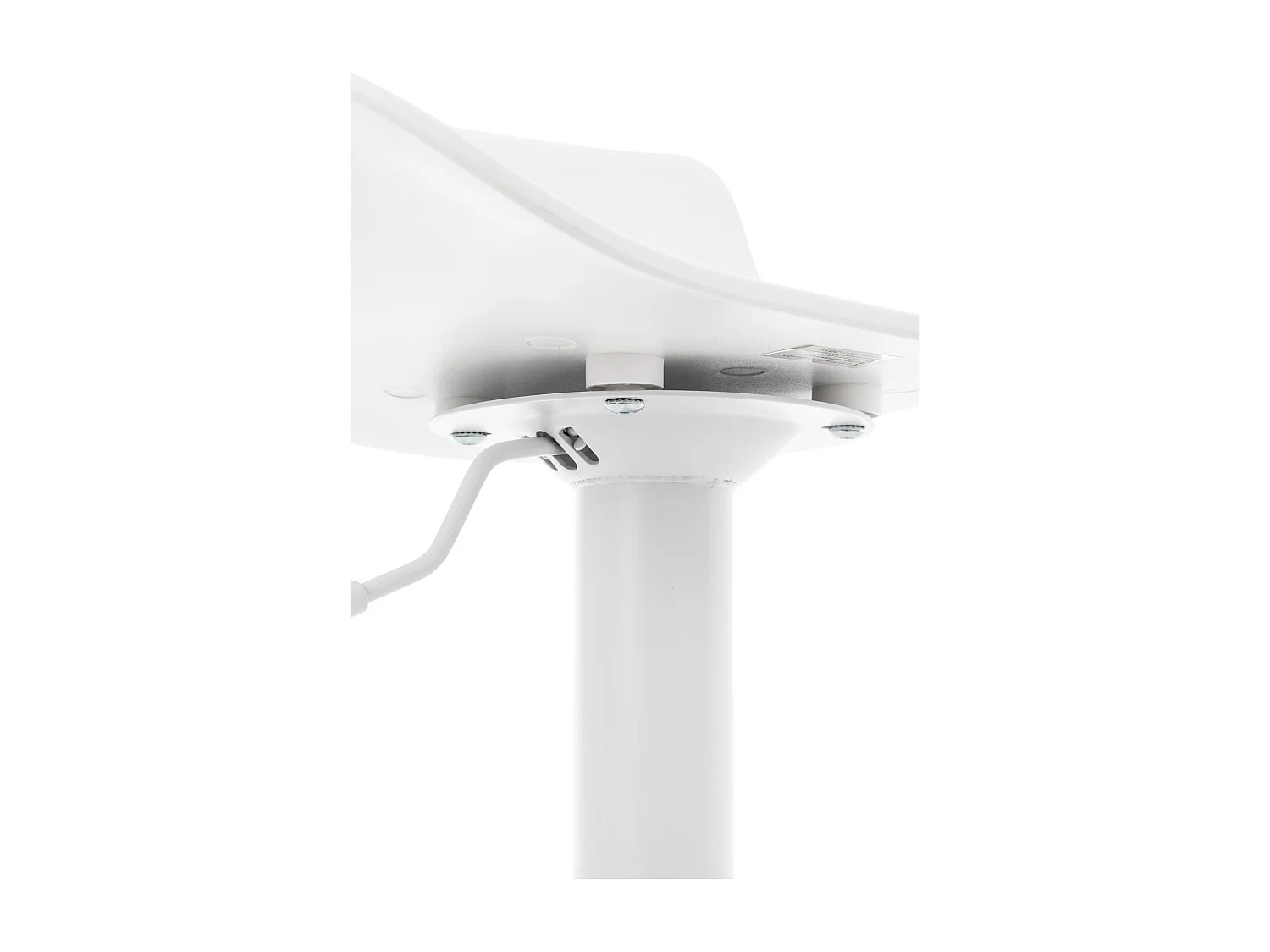 Lot de 4  Tabouret de bar - Plastique - Blanc - Aveiro